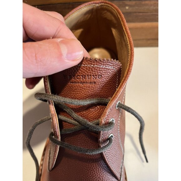 MSRP $615 Heschung Irving Chukka Boots Brown UK 7 1/2 Leather Boots Rubber Soles main image 8